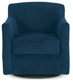 Bradney Ink Swivel Accent Chair - Ornate Home