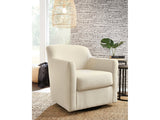 Bradney Linen Swivel Accent Chair - Ornate Home