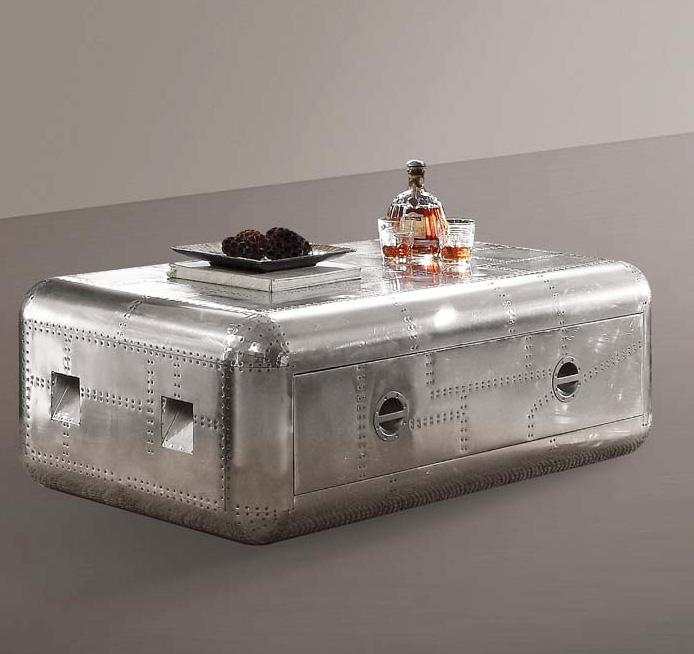 Brancaster Rectangular Aluminum Coffee Table - Ornate Home