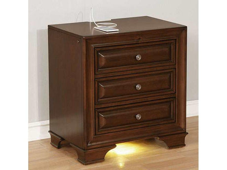 Brandt Brown Nightstand - Ornate Home