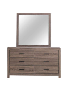 Brantford Barrel Oak 4pc Eastern King Panel Bedroom Set - Ornate Home