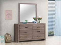 Brantford Barrel Oak 4pc Eastern King Storage Bedroom Set - Ornate Home