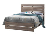 Brantford Barrel Oak Eastern King Panel Bed - Ornate Home