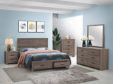 Brantford Barrel Oak Eastern King Storage Bed - Ornate Home