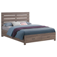 Brantford Barrel Oak Queen Storage Bed - Ornate Home