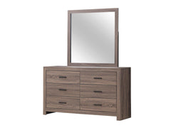 Brantford Barrel Oak Rectangle Dresser Mirror - Ornate Home