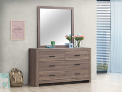 Brantford Barrel Oak Rectangle Dresser Mirror - Ornate Home