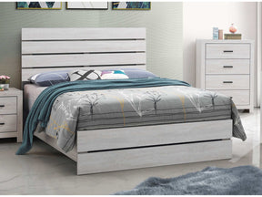 Brantford Coastal White Queen Bed - Ornate Home