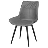 Brassie Grey / Black Swivel Side Chair (Set of 2) - Ornate Home