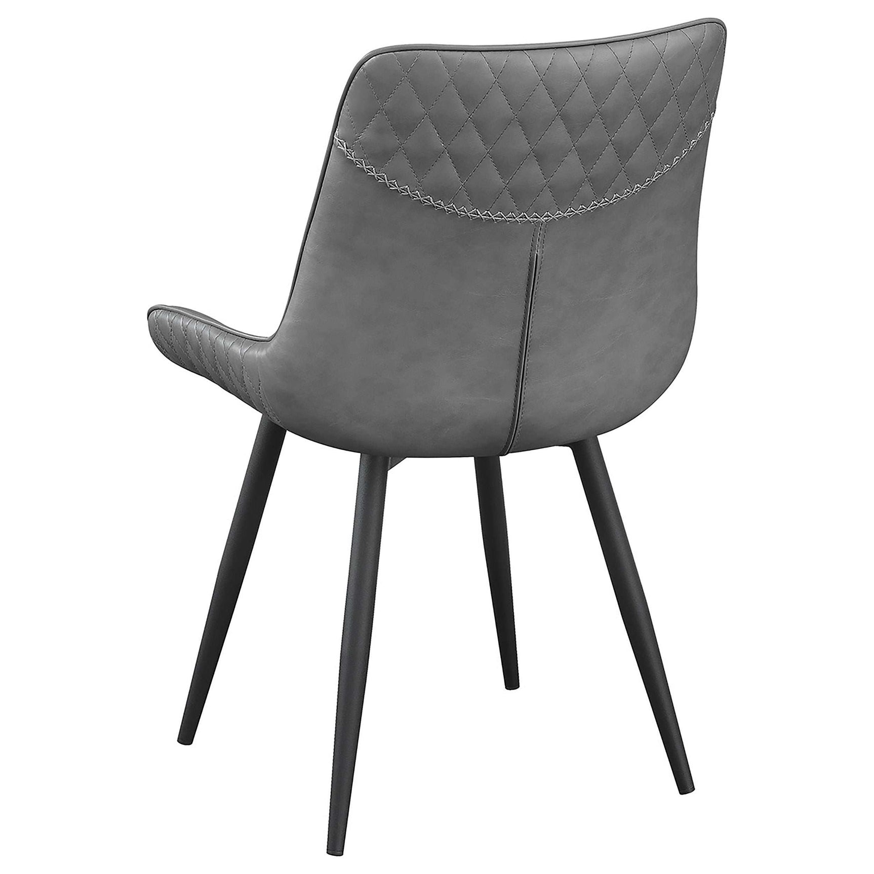 Brassie Grey / Black Swivel Side Chair (Set of 2) - Ornate Home