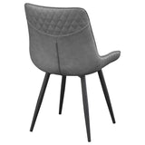 Brassie Grey / Black Swivel Side Chair (Set of 2) - Ornate Home