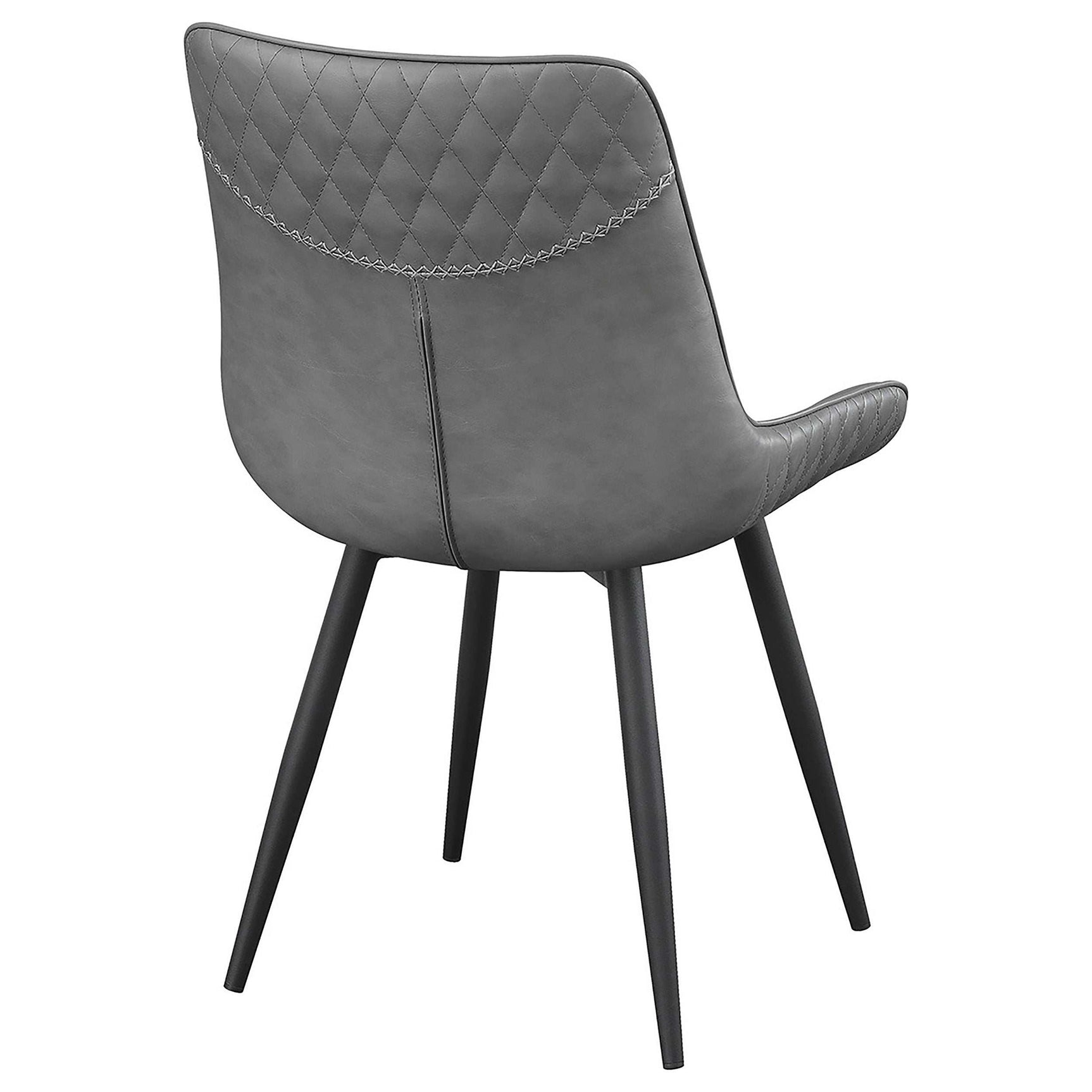 Brassie Grey / Black Swivel Side Chair (Set of 2) - Ornate Home