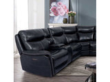 Braylee Dark Navy Power Sectional - Ornate Home