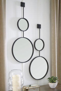 Brewer Black Accent Wall Mirror - Ornate Home