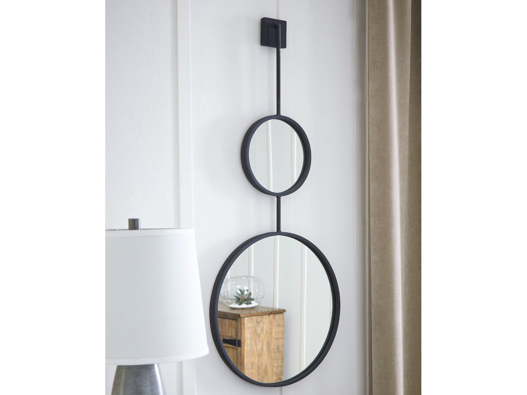 Brewer Black Accent Wall Mirror - Ornate Home