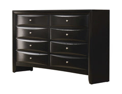 Briana Black 5pc Eastern King Bedroom Set w/ Storage - Ornate Home