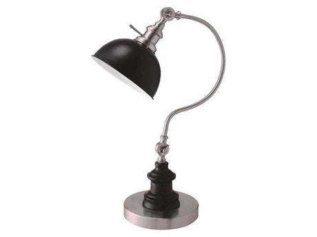 Briar Stain Nickel Table Lamp - Ornate Home