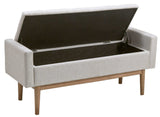 Briarson Beige/Brown Storage Bench - Ornate Home