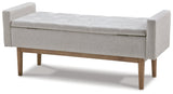 Briarson Beige/Brown Storage Bench - Ornate Home