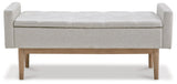 Briarson Beige/Brown Storage Bench - Ornate Home