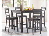 Bridson Gray Counter Height Dining Room Set (Set of 5) - Ornate Home