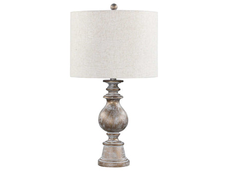Brie Oatmeal / Antique Gold Table Lamp - Ornate Home