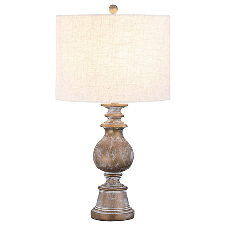 Brie Oatmeal / Antique Gold Table Lamp - Ornate Home