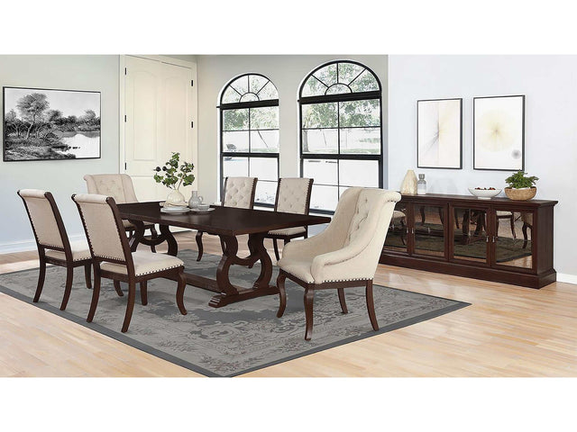 Brockway Antique Java / Cream 7 Pc Dining Set - Ornate Home