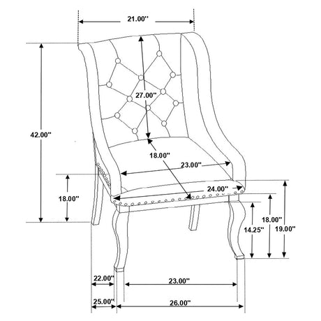 Brockway Antique Java / Cream 7 Pc Dining Set - Ornate Home