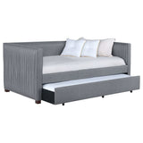 Brodie Grey Twin Daybed W/ Trundle - Ornate Home