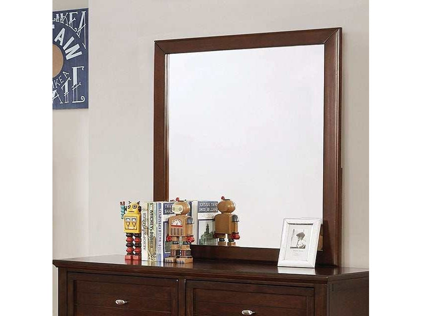 Brogan Brown Cherry Mirror - Ornate Home