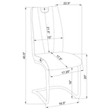 Brooklyn White High Gloss / Grey 5 Pc Dining Set - Ornate Home