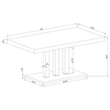 Brooklyn White High Gloss / Grey 5 Pc Dining Set - Ornate Home