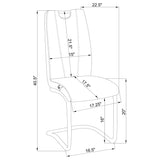 Brooklyn White High Gloss / Grey 5 Pc Dining Set - Ornate Home