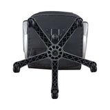 Bruce Black & Silver Adjustable Height Office Chair - Ornate Home