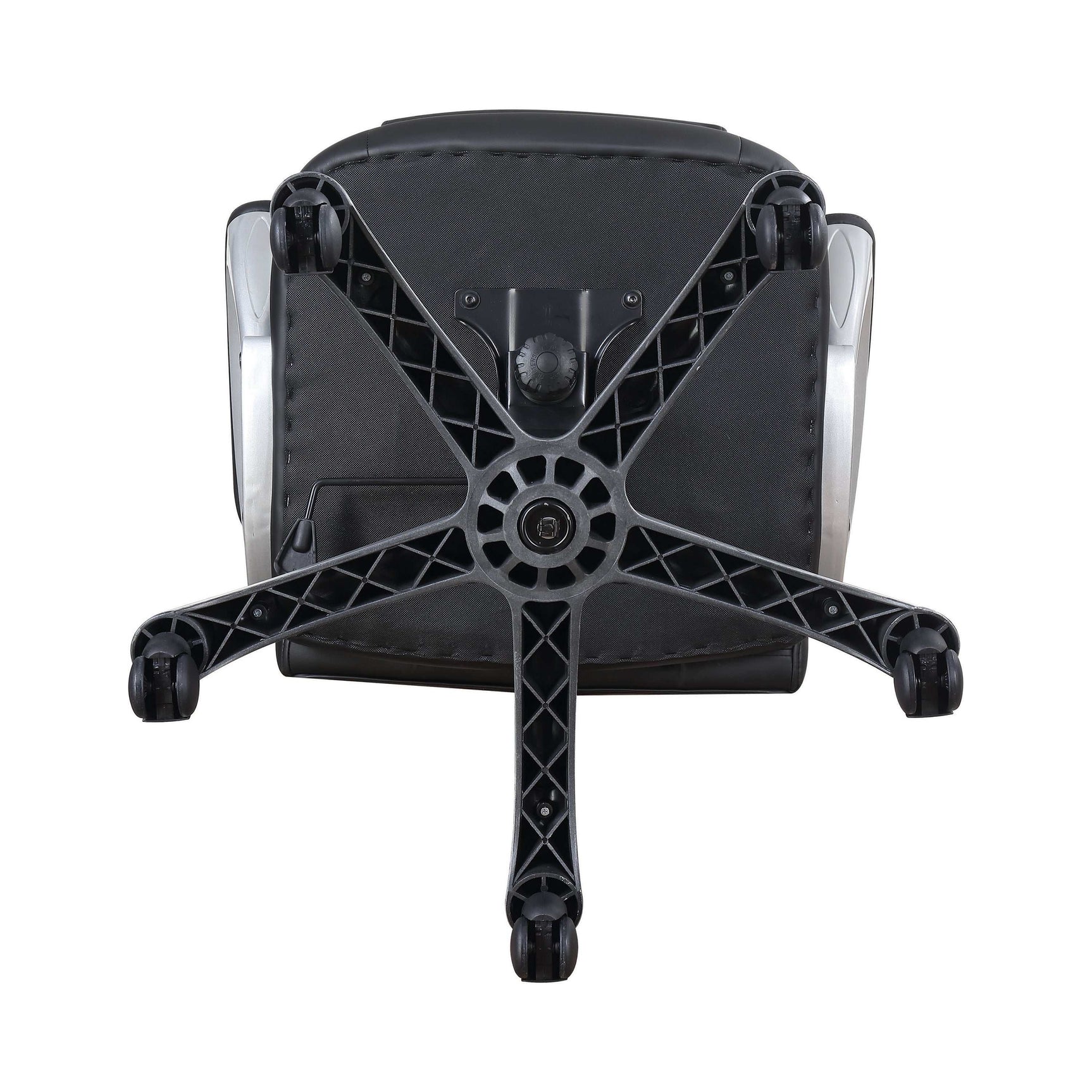 Bruce Black & Silver Adjustable Height Office Chair - Ornate Home