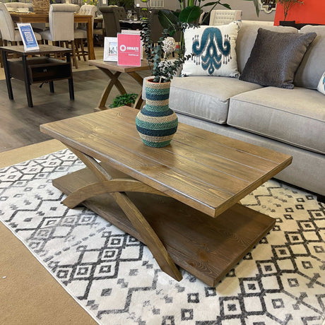 Bryanna Antique Light Oak 3pc Coffee Table Set - Ornate Home