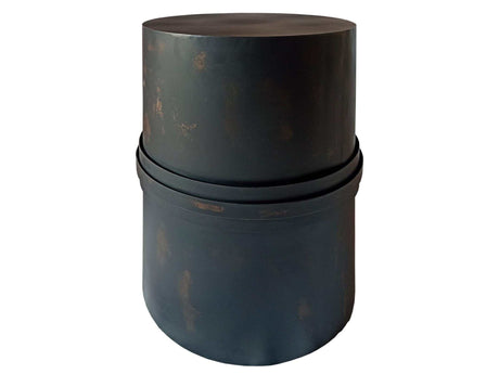 Bryce Rustic Black Side Table - Ornate Home