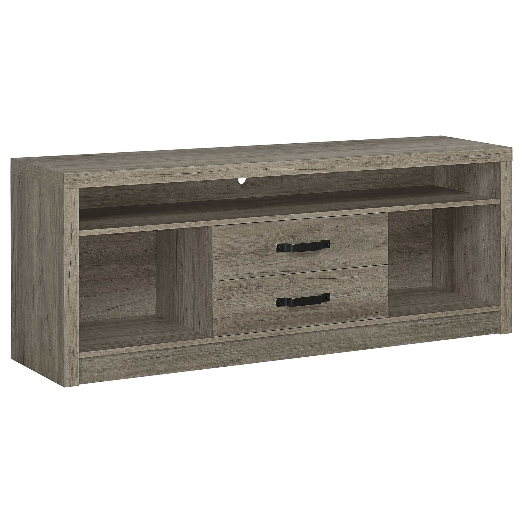 Burke Grey Driftwood 3 Pc Entertainment Center - Ornate Home