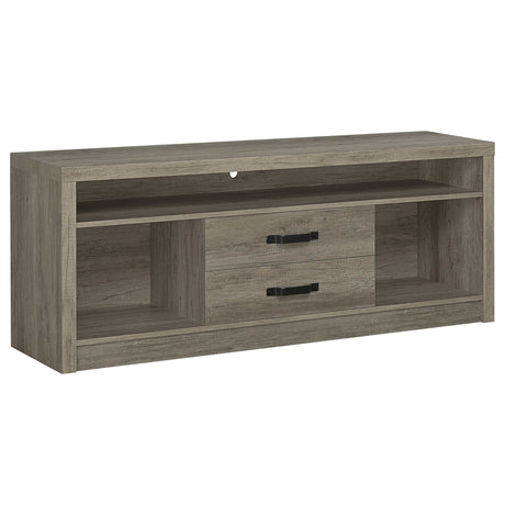 Burke Grey Driftwood 3 Pc Entertainment Center - Ornate Home