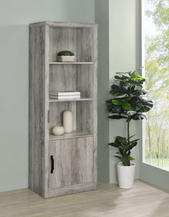 Burke Grey Driftwood Media Tower - Ornate Home