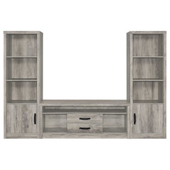 Burke Grey Driftwood Media Tower - Ornate Home