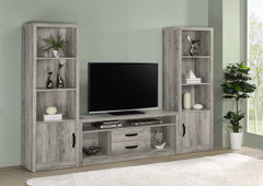Burke Grey Driftwood Media Tower - Ornate Home