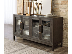 Burkhaus Dark Brown Dining Server - Ornate Home