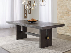Burkhaus Dark Brown Dining Table w/ Extension - Ornate Home