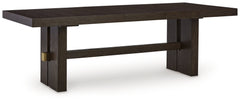 Burkhaus Dark Brown Dining Table w/ Extension - Ornate Home