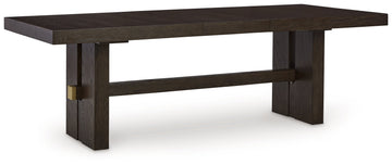Burkhaus Dark Brown Dining Table w/ Extension - Ornate Home