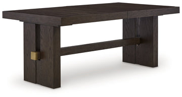 Burkhaus Dark Brown Dining Table w/ Extension - Ornate Home