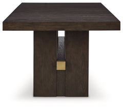 Burkhaus Dark Brown Dining Table w/ Extension - Ornate Home