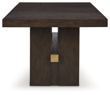 Burkhaus Dark Brown Dining Table w/ Extension - Ornate Home